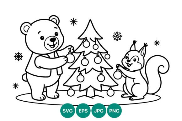 Bear and Squirrel Christmas Tree Design Review