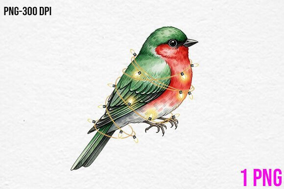 Christmas Bird PNG Clipart: Holiday Illustrations