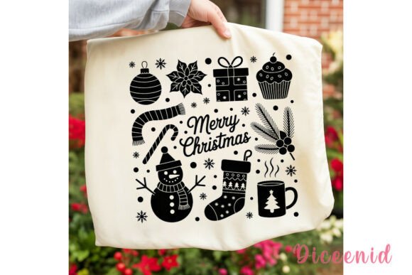 Christmas Doodle Outlines PNG Clipart Review