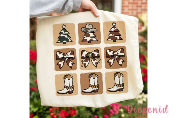 Cowhide Christmas Collage PNG Clipart Review