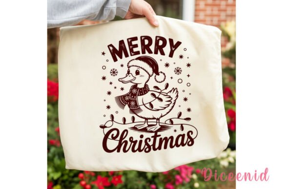 Cute Duck Christmas Lights PNG Clipart & Illustrations