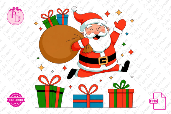 Cute Holiday Christmas PNG Sublimation: Illustrations