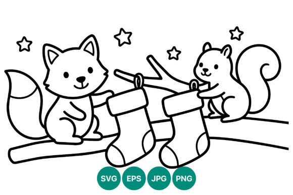 Fox & Squirrel Stockings: Illustrations Review