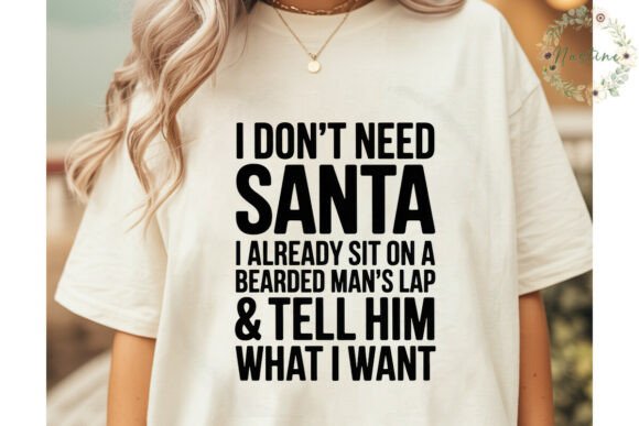 Funny Santa Christmas Sublimation Design for Illustrations