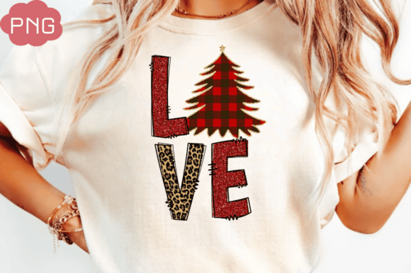 Love PNG T-shirt Design, Christmas Sublim Illustrations