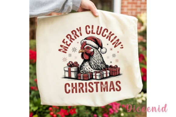 Merry Cluckin Christmas PNG Clipart & Illustrations