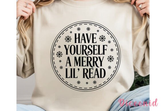 Merry Lil Read Christmas PNG: Festive Illustrations