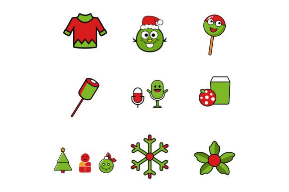 Premium Christmas Vector Icon Set – Holi: Illustrations Review