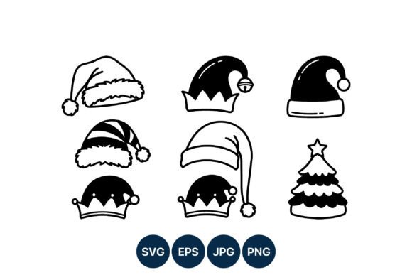 Review: Christmas Hats and Tree Vector Illustrations