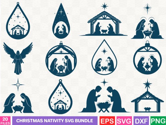Review: Christmas Nativity SVG Bundle Illustrations