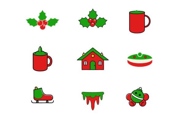Reviewing Christmas Vector Icon S Illustrations
