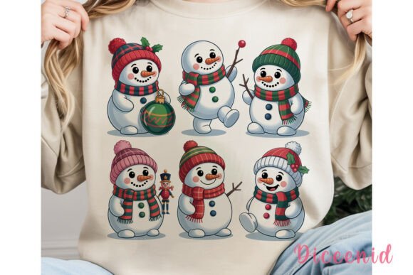 Reviewing Cute Snowmen Christmas PNG Clipart for Stitching