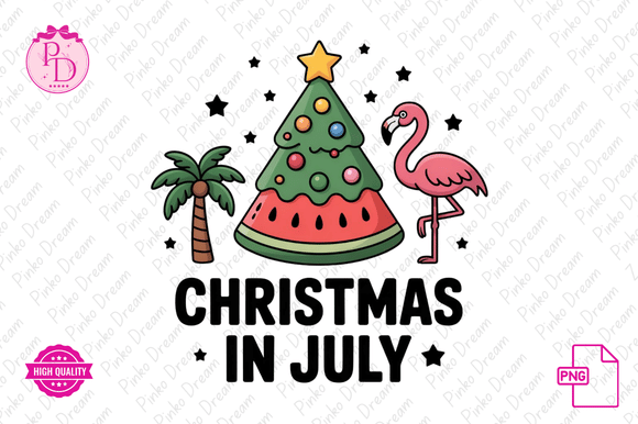 Tropical Christmas Clipart Sublimation Review