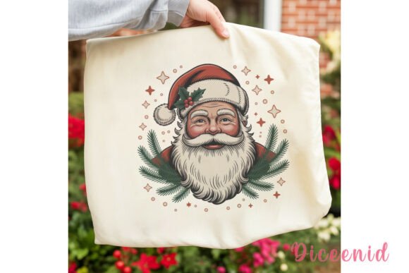 Vintage Santa Christmas Vibes PNG Review
